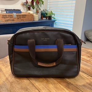 Ted Baker Textured Leather Messenger Bag